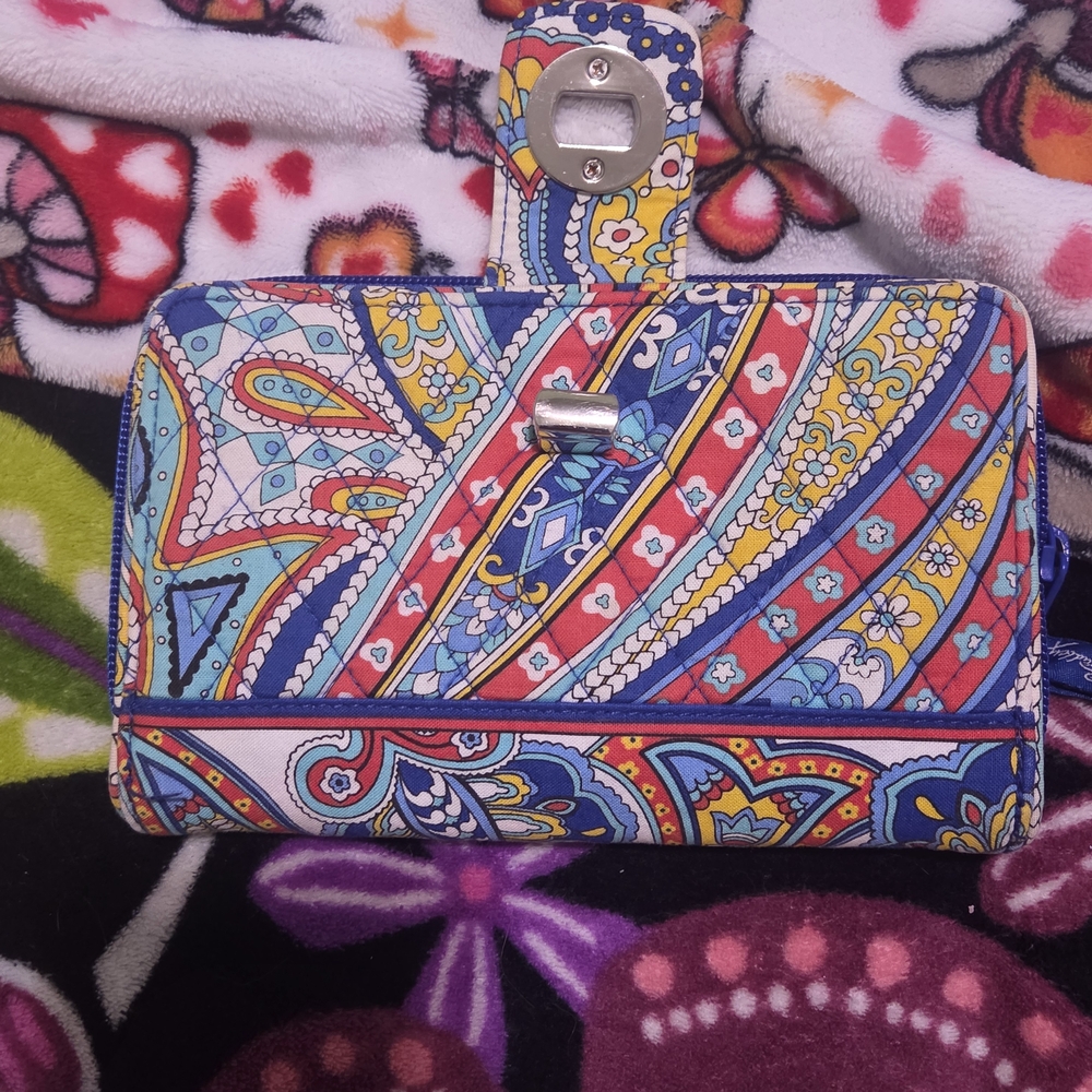 Bright Paisley Zip Wallet - Picture 2 of 4